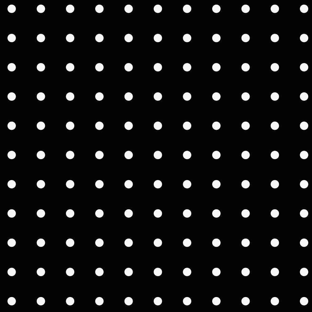 Simple pattern background, polka dot in black and white psd