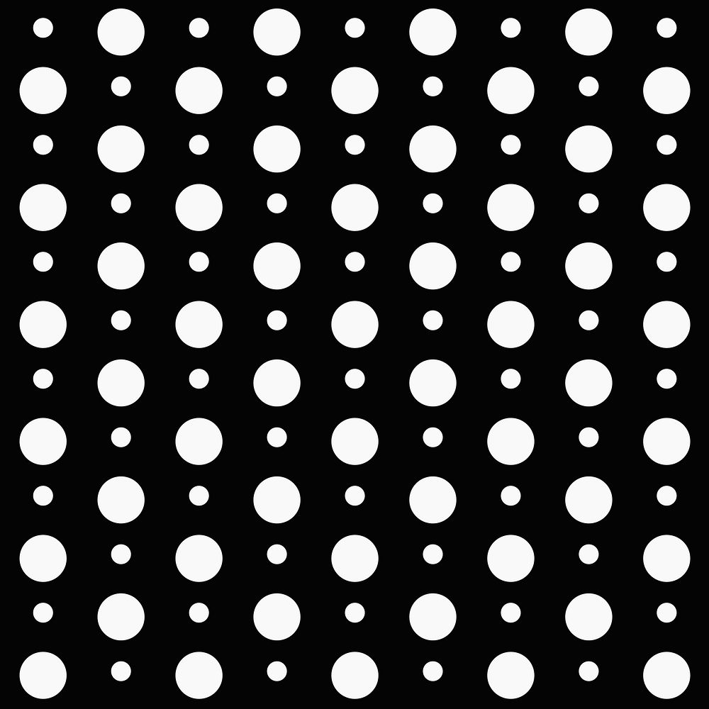 Polka dot pattern background, black | Free PSD - rawpixel