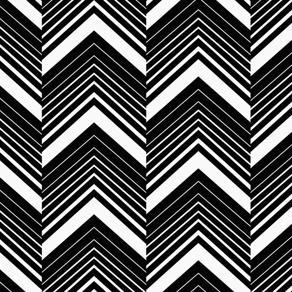 Zigzag pattern background, black chevron, simple design psd