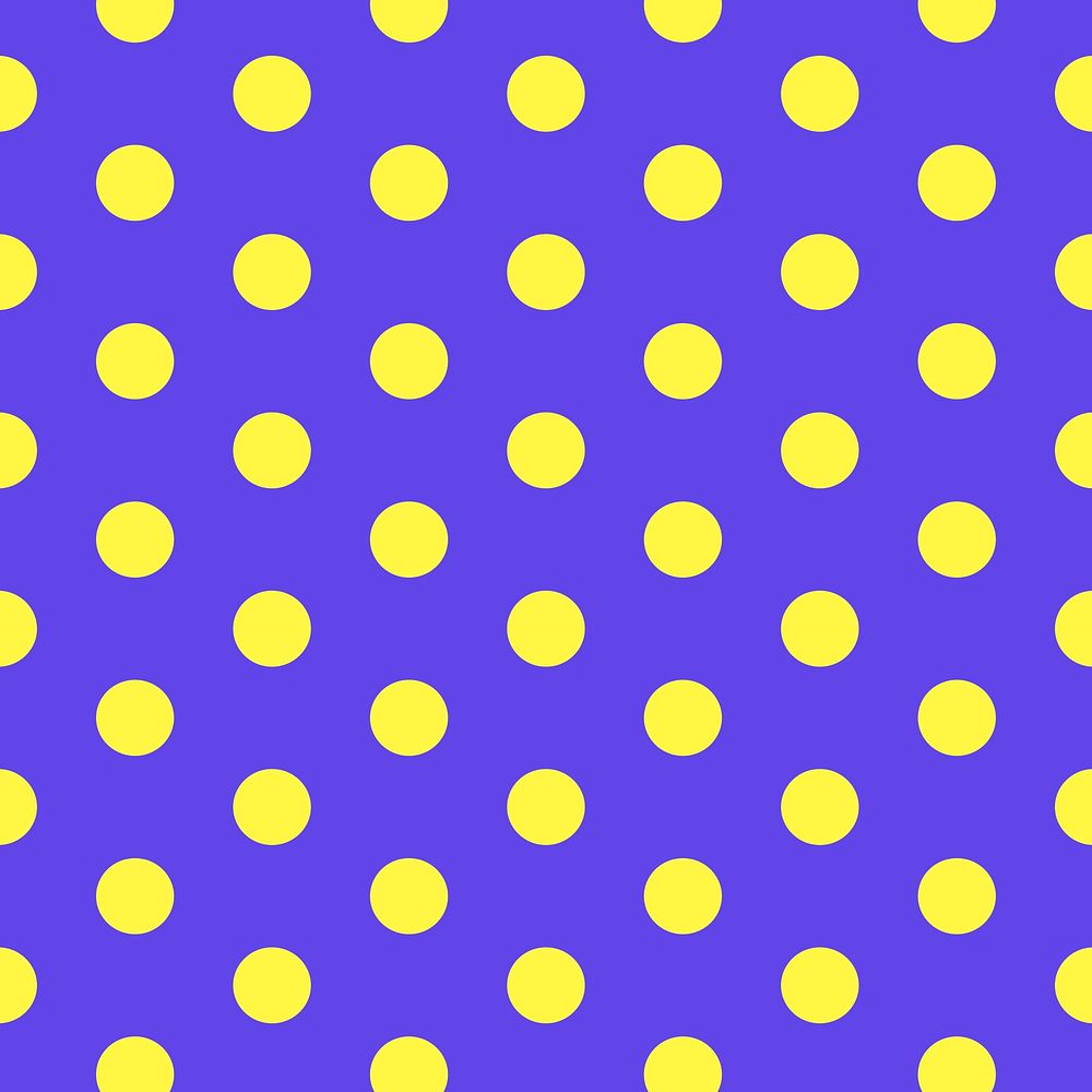 Colorful pattern background, cute polka dot in purple psd