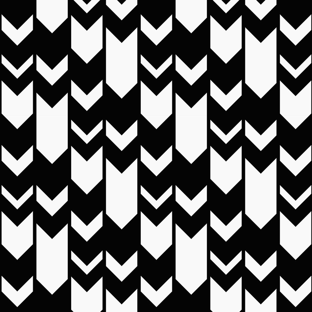 Arrow pattern background, black zigzag, simple design psd