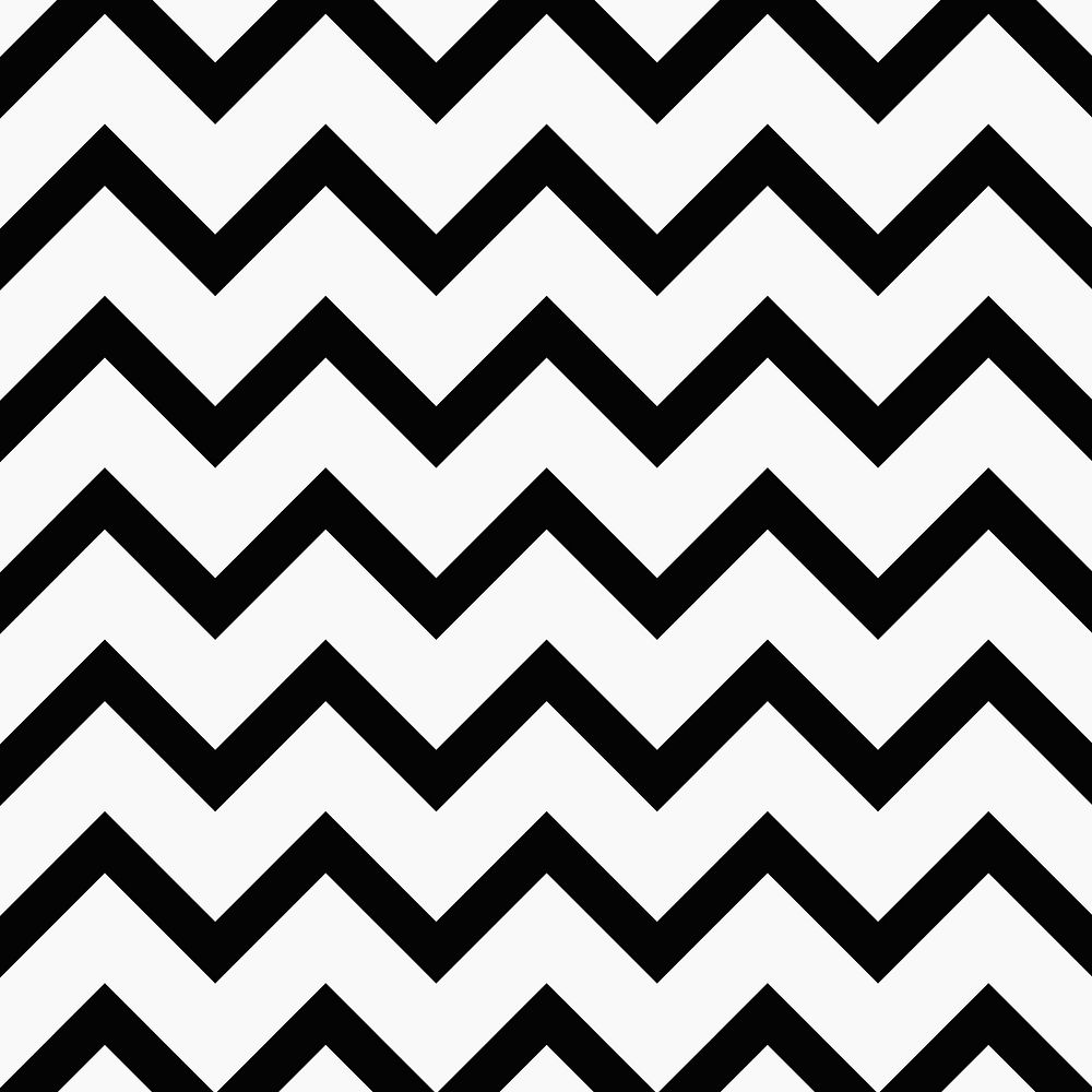 Zigzag pattern background, black chevron, simple design psd