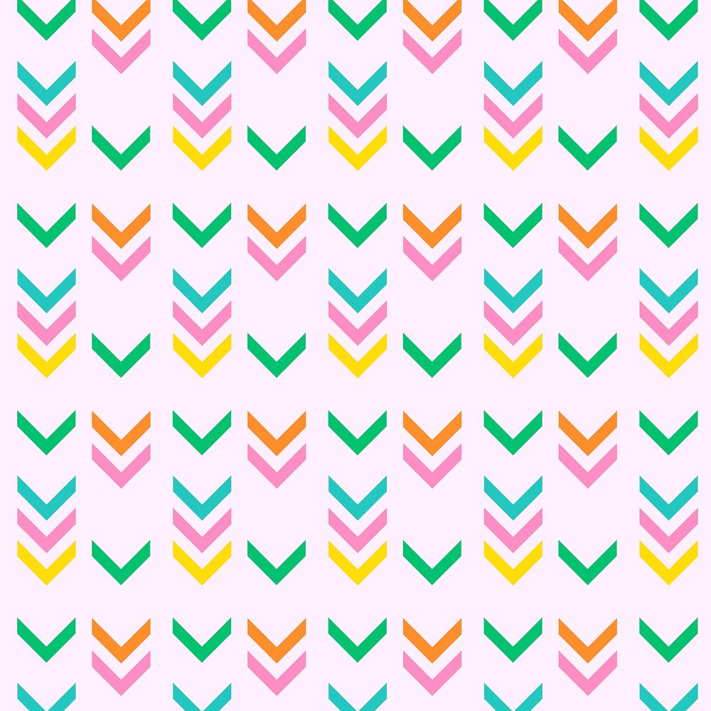 Arrow pink background, zigzag pattern, colorful design psd