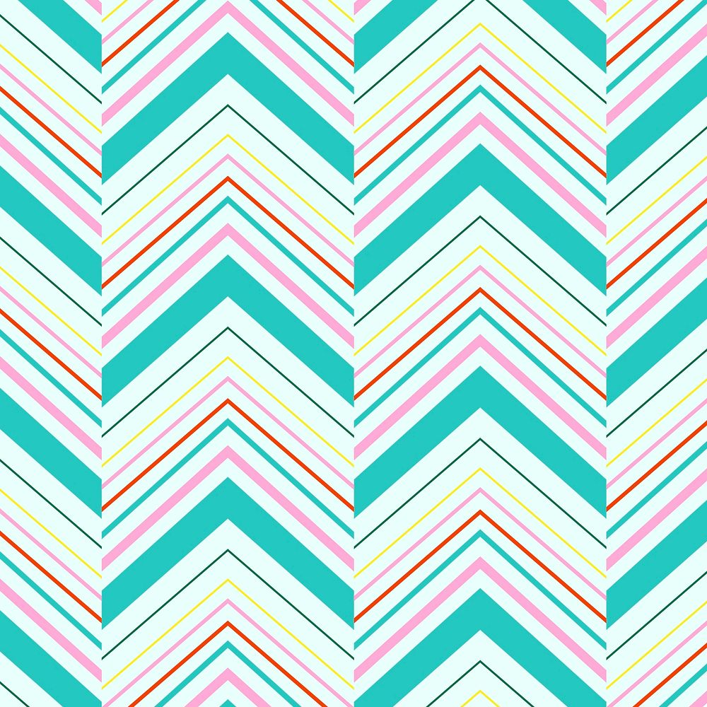 Zigzag pattern background, teal chevron, creative design psd