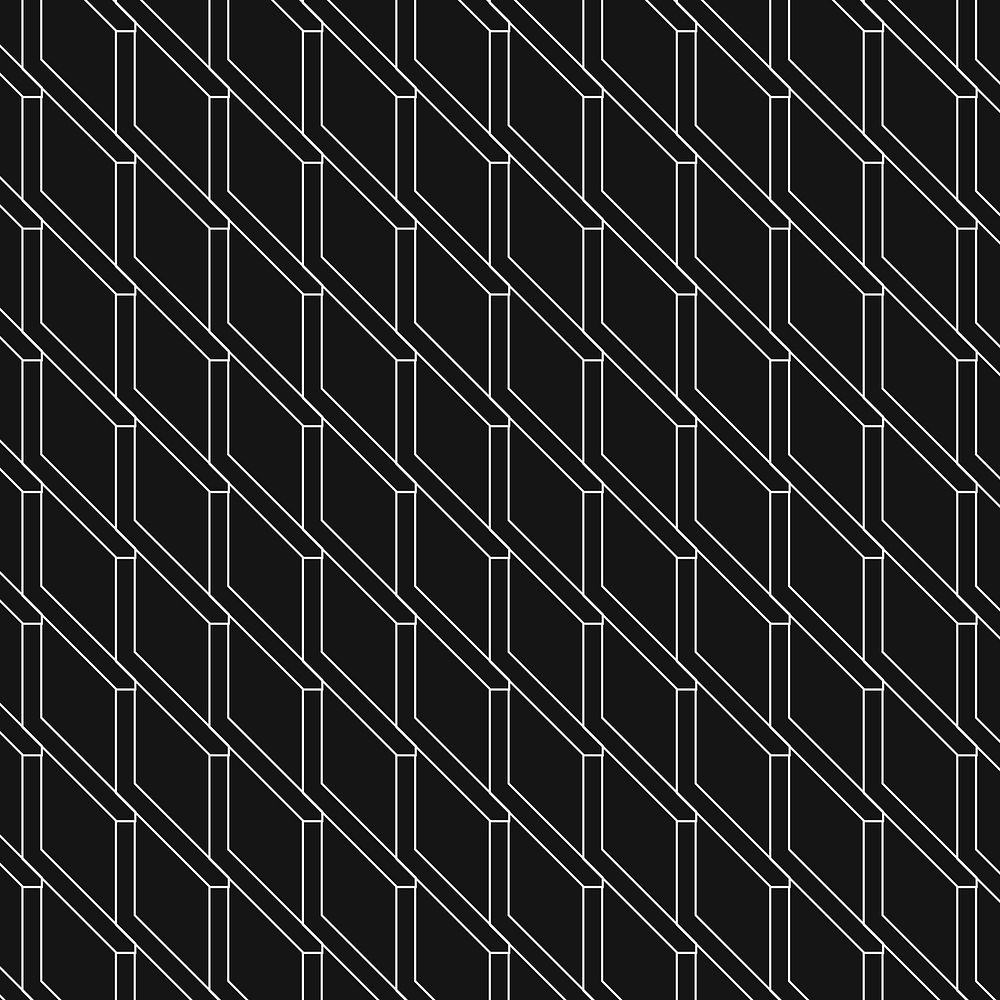 Black geometric background, abstract pattern simple design psd