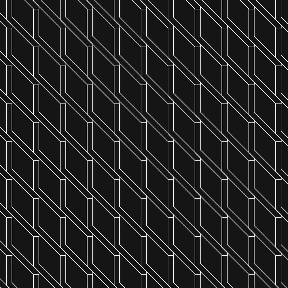 Black geometric background, abstract pattern simple design
