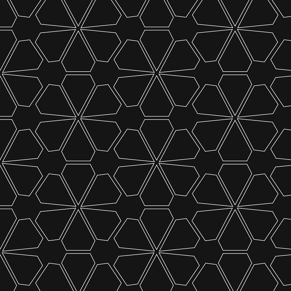 Flower pattern background, abstract geometric, | Free PSD - rawpixel