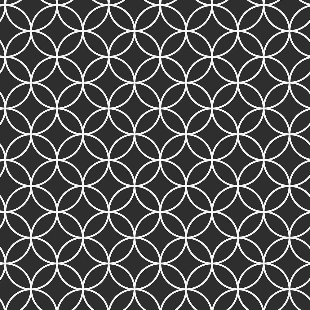 Geometric pattern background, black abstract design psd