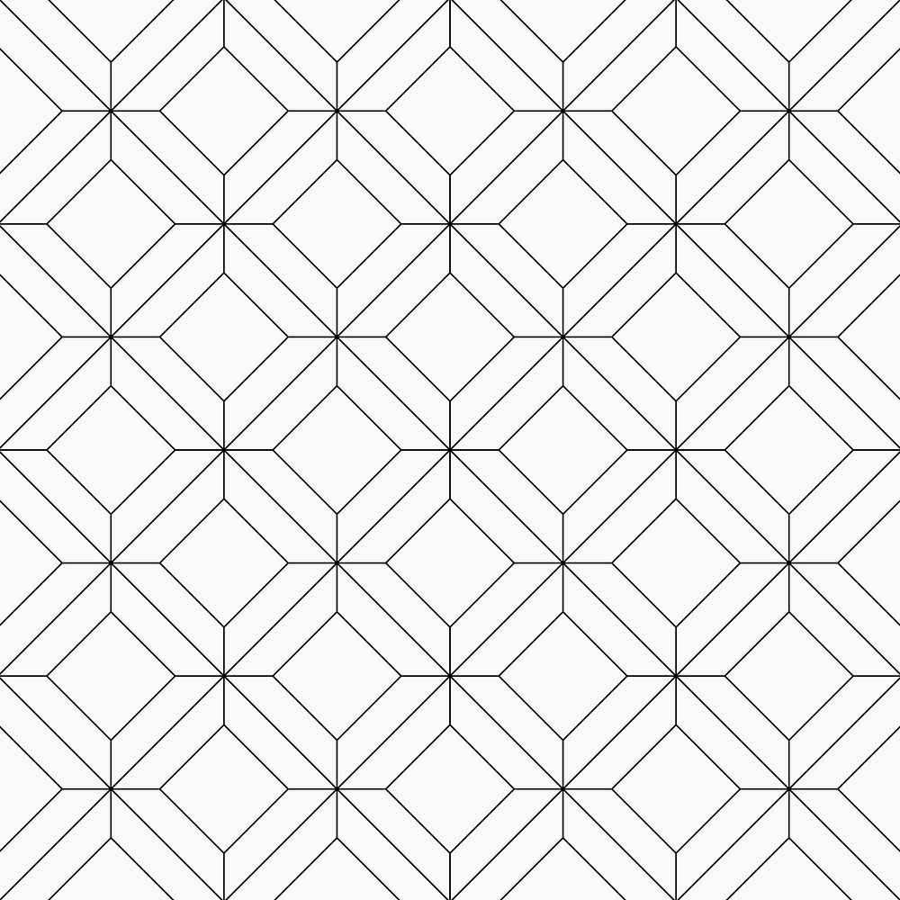 Abstract pattern background, simple geometric, black and white design psd