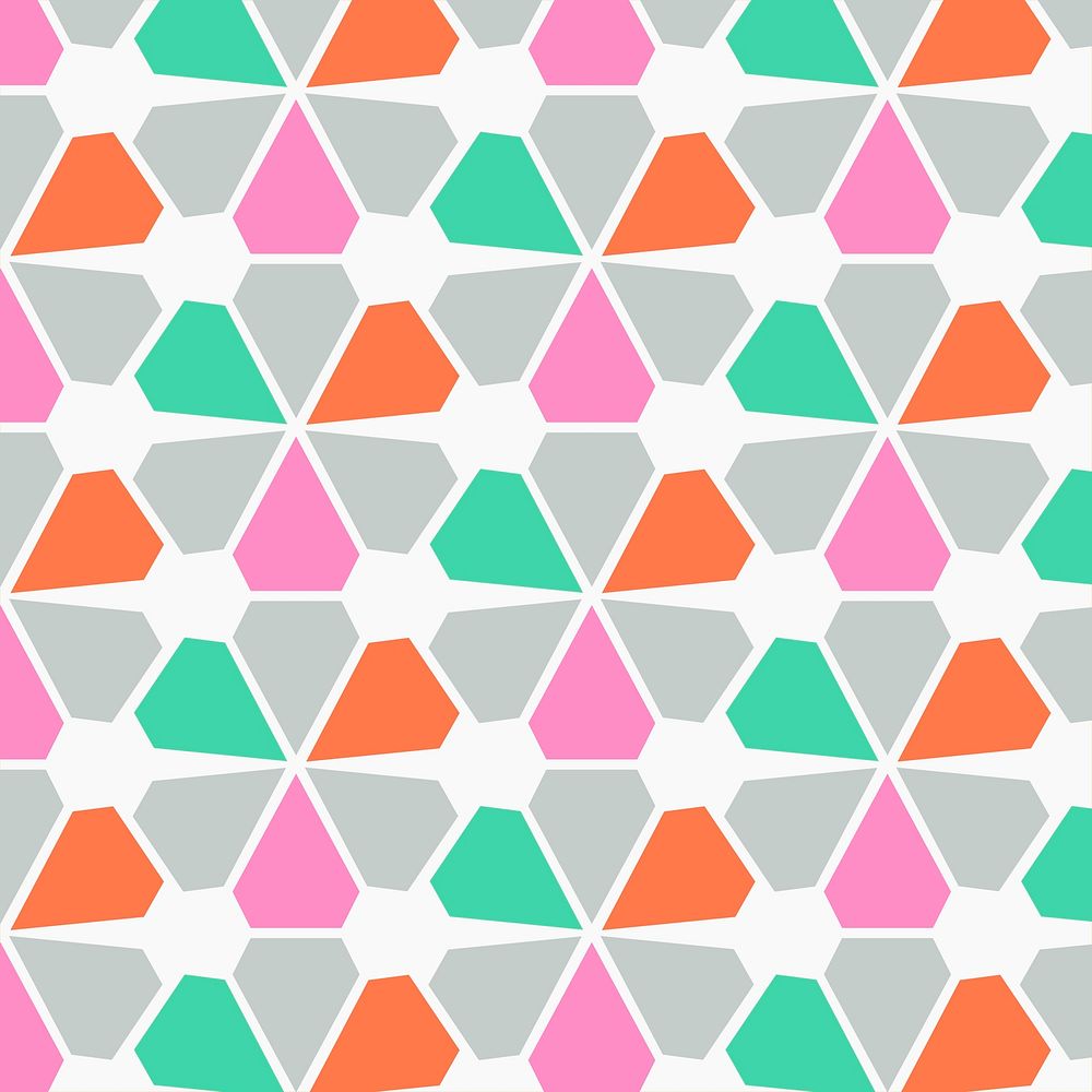 Triangle pattern background, abstract geometric, colorful design psd