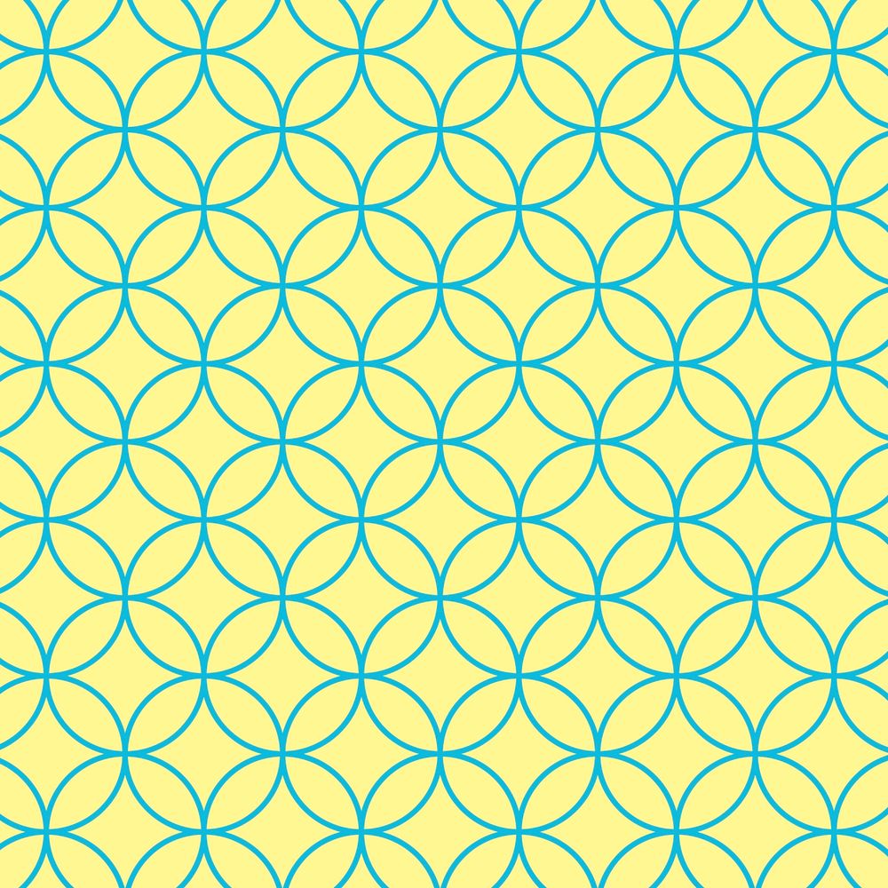 Yellow pattern background, abstract geometric design psd