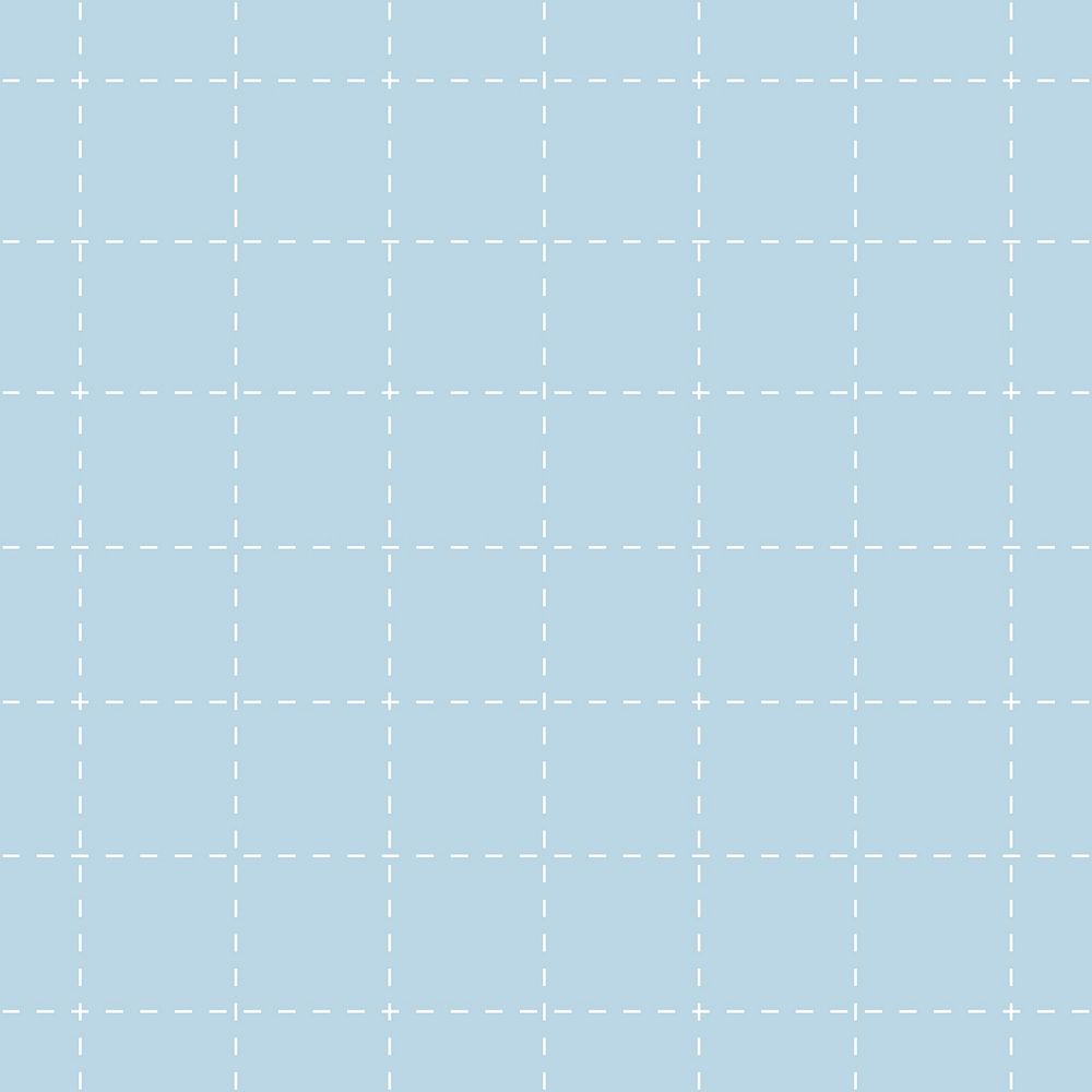 Blue pastel background, grid pattern, cute design vector