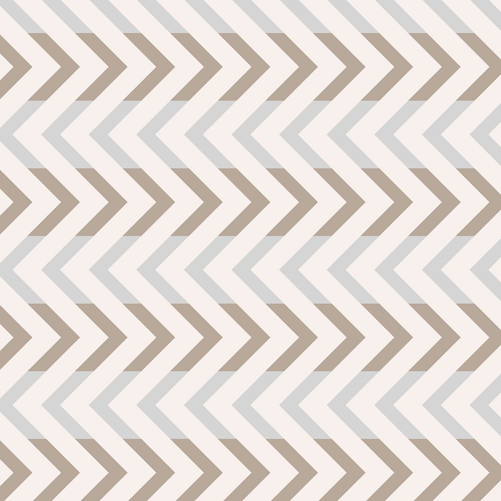 Zigzag pattern background, cream chevron, simple design vector