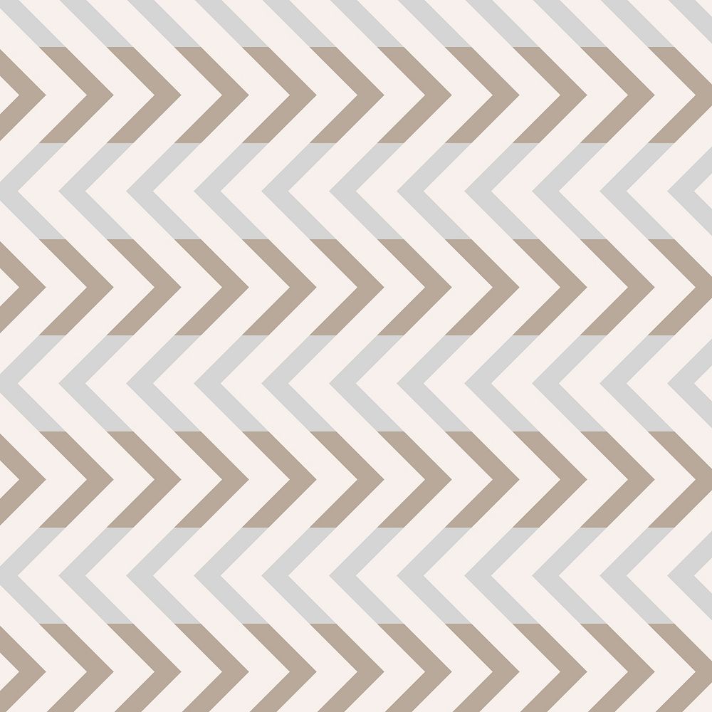 Chevron pattern background, cream zigzag, pastel design psd