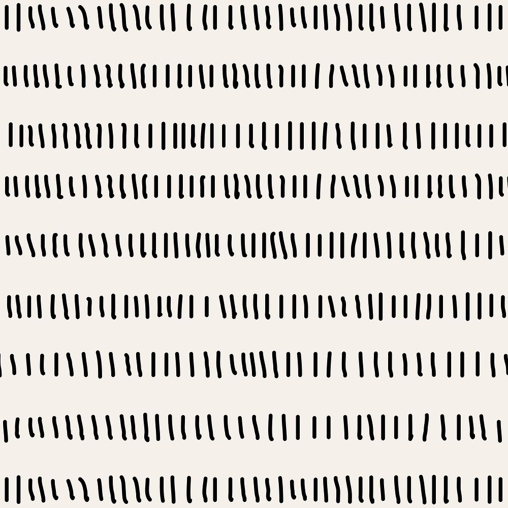 Lined pattern background black doodle psd, simple design