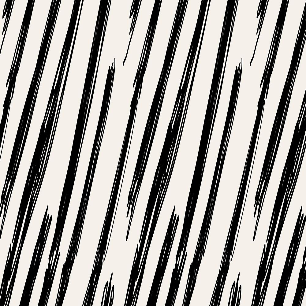 Doodle background, black brush pattern design psd