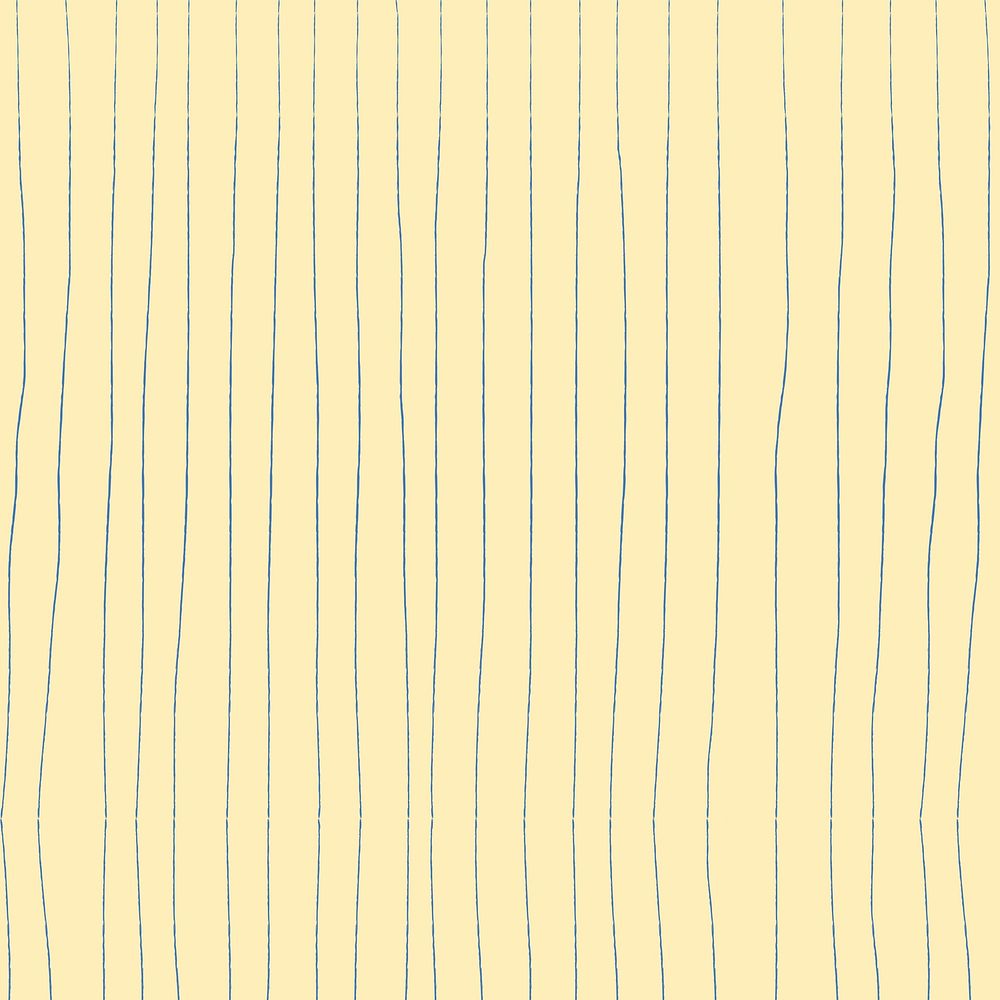 Striped pattern background, yellow doodle psd, minimal design