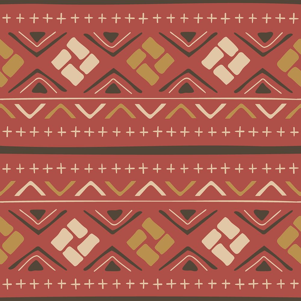 Ethnic pattern background, colorful seamless geometric design, psd