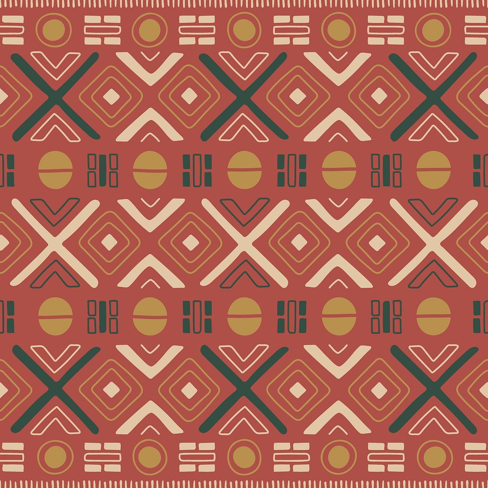 Pattern background, tribal seamless aztec design, geometric style, psd
