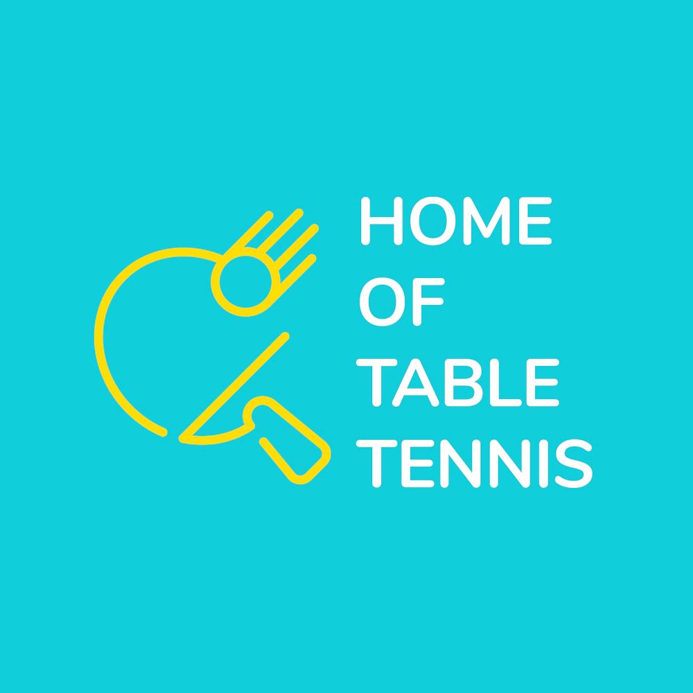 Sports business logo clipart, table tennis club in modern design