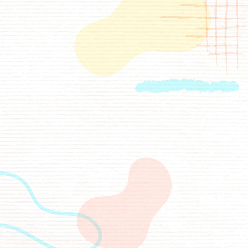 Aesthetic memphis background, pastel color design vector