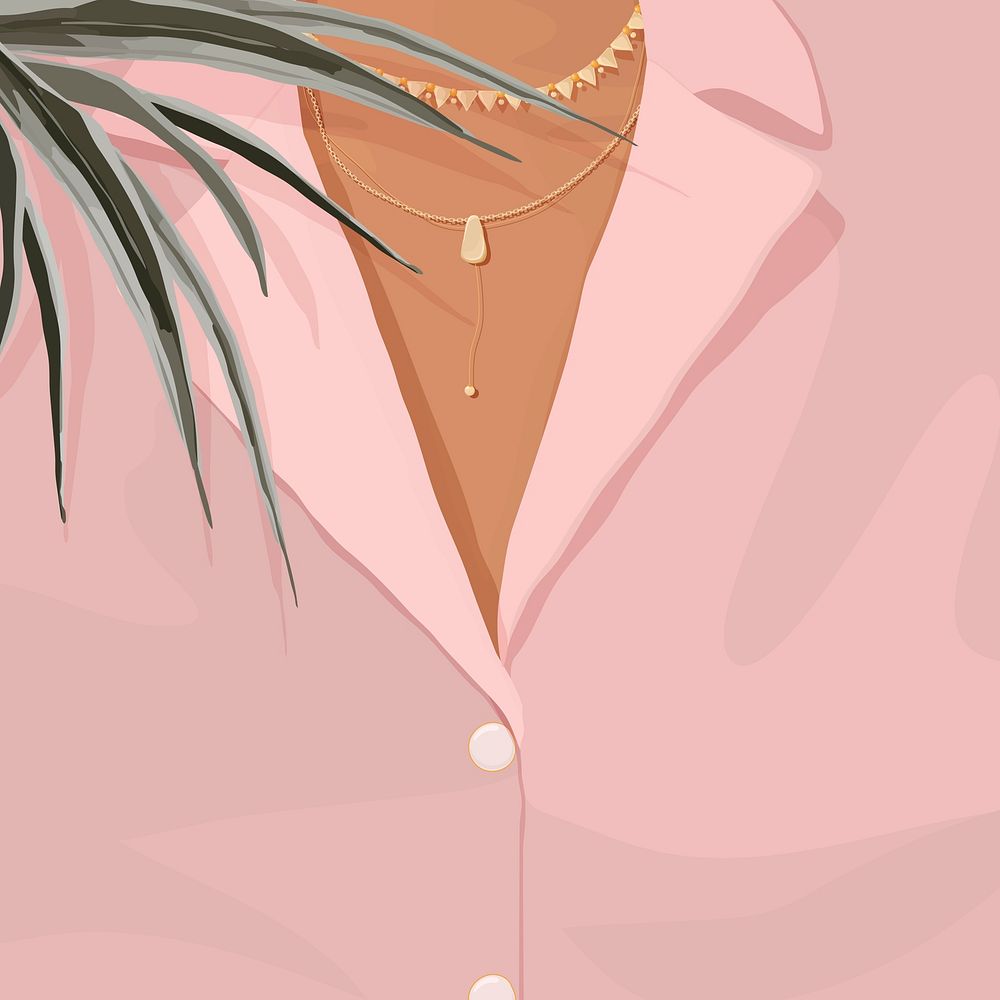 Feminine pink background, women&rsquo;s fashion in girlboss concept vector
