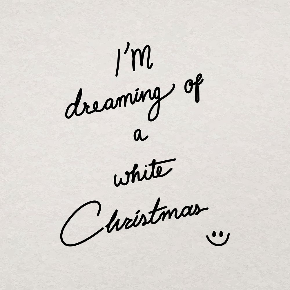Christmas season minimal quote, hand drawn ink typography for Instagram post
