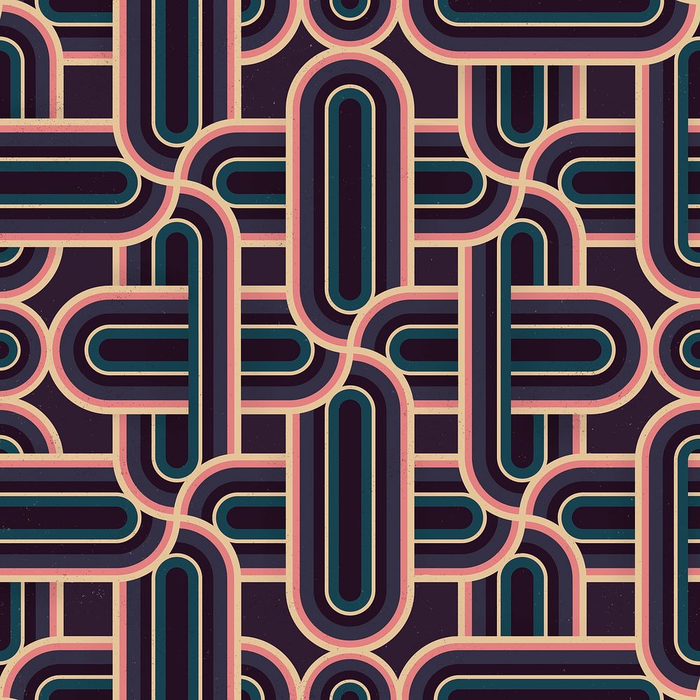Geometric pattern background, abstract interlaced illusion style psd