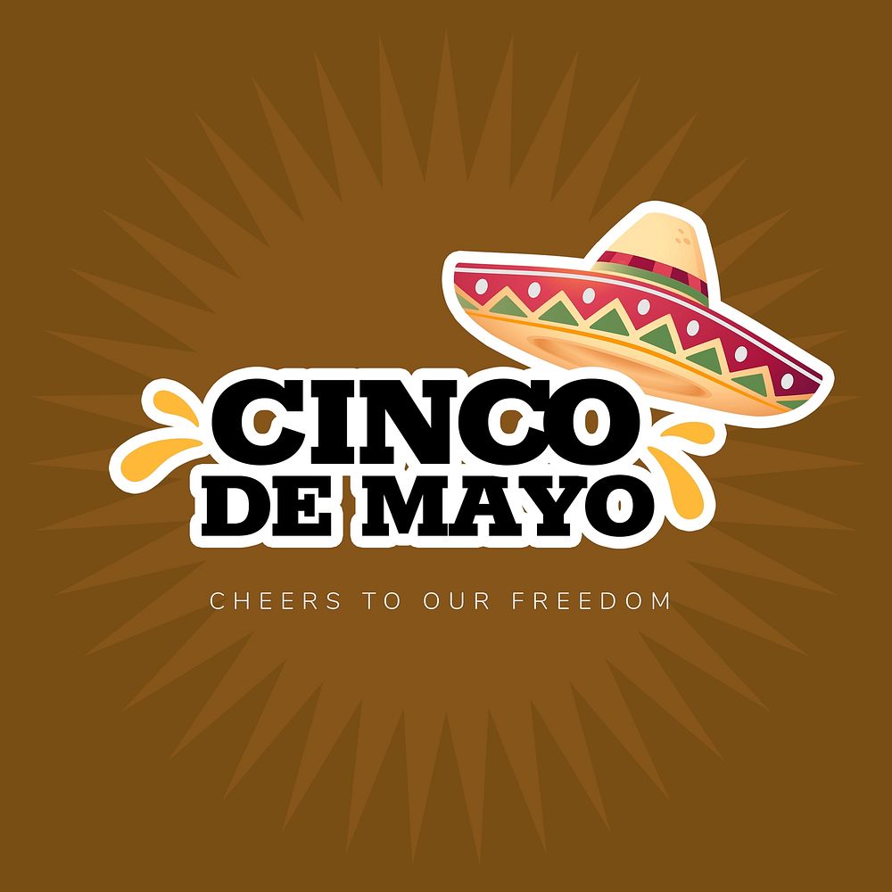 Festival logo template, Mexican style psd