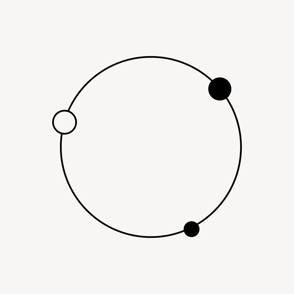 Celestial frame, circle black galaxy design