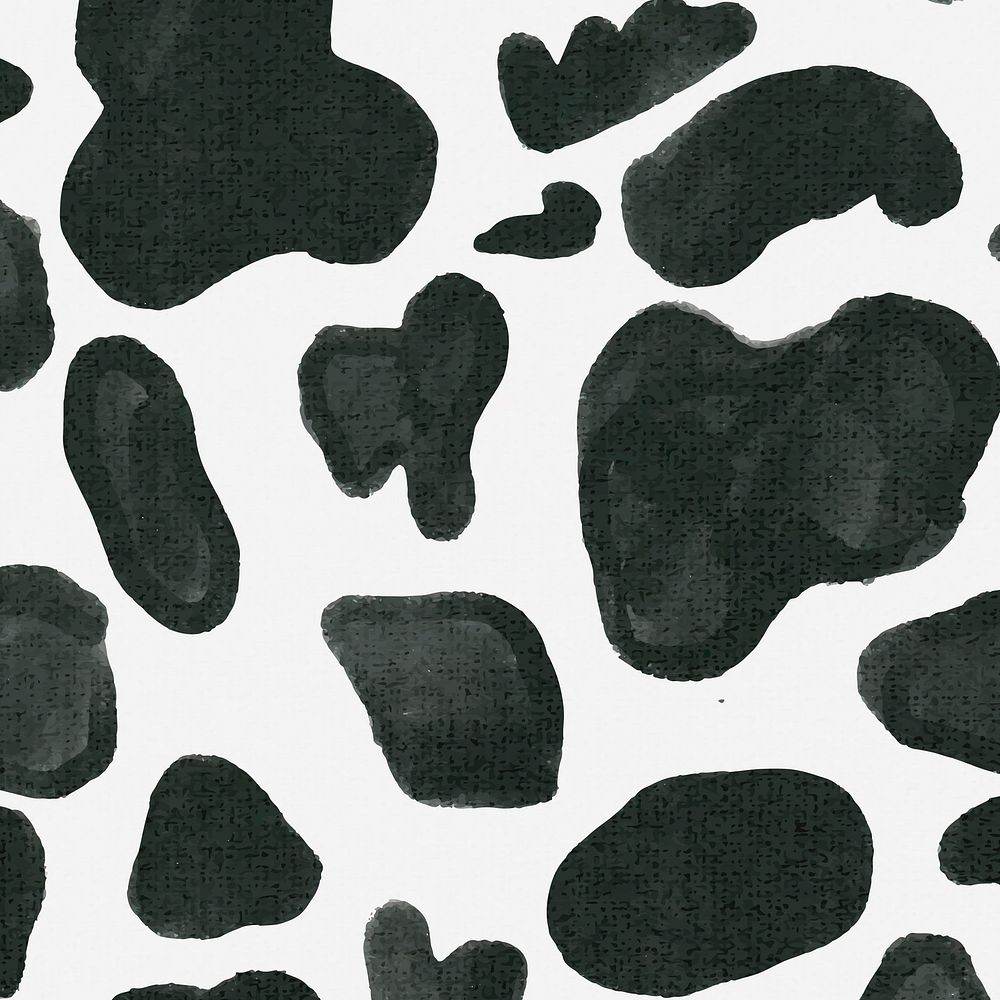 Cow pattern background seamless, social media post vector