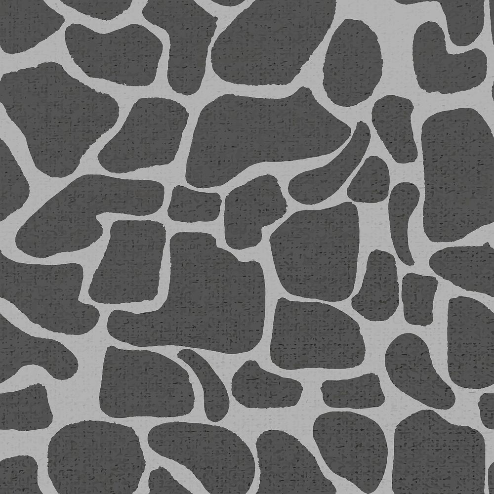 Black giraffe pattern background seamless, social media post