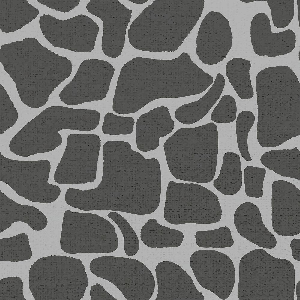 Black giraffe pattern background seamless, social media post psd