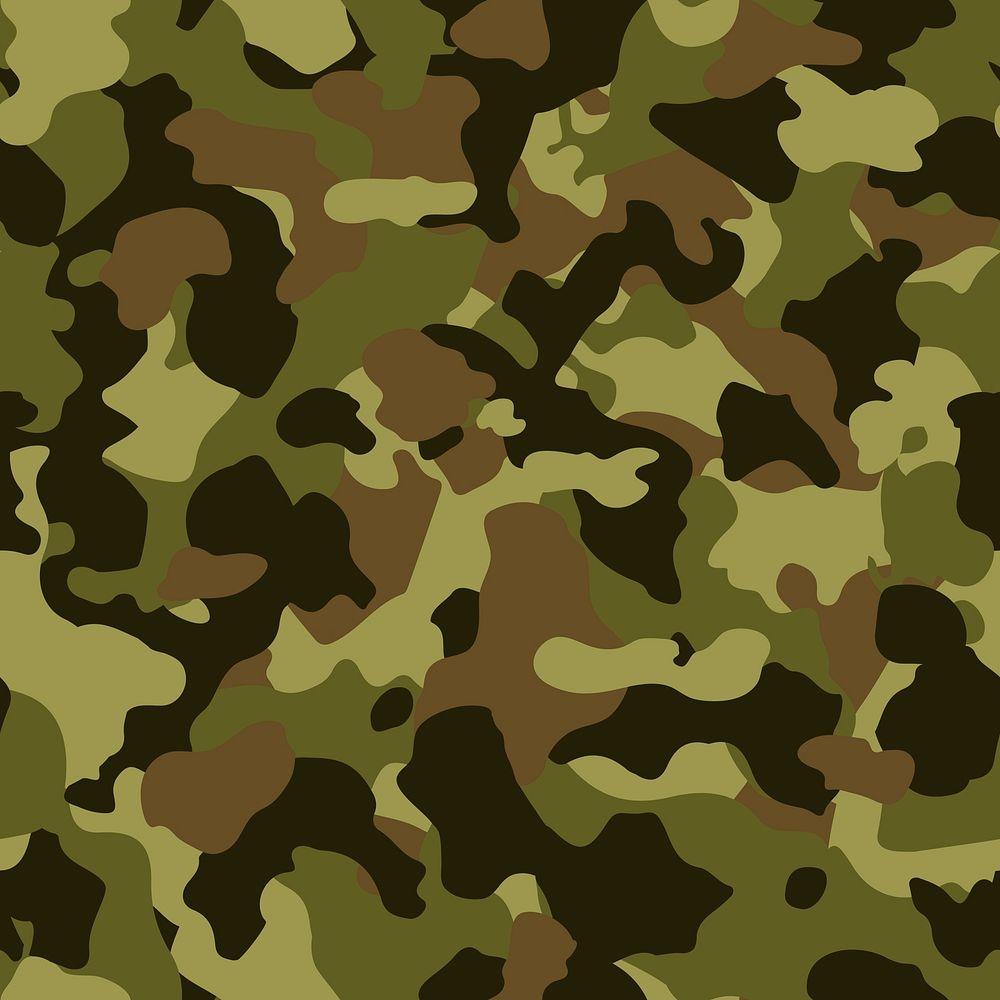 Camouflage pattern background, green army | Premium Vector - rawpixel