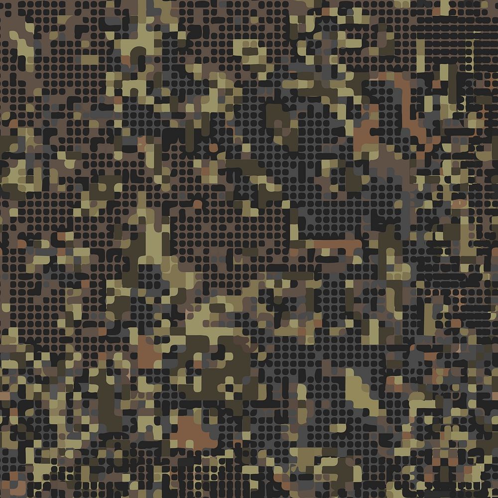 Aesthetic brown camo pattern background design vector