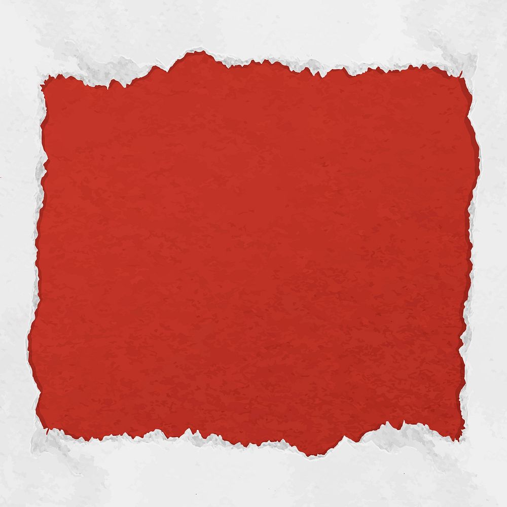 Red frame background, paper texture creative vector