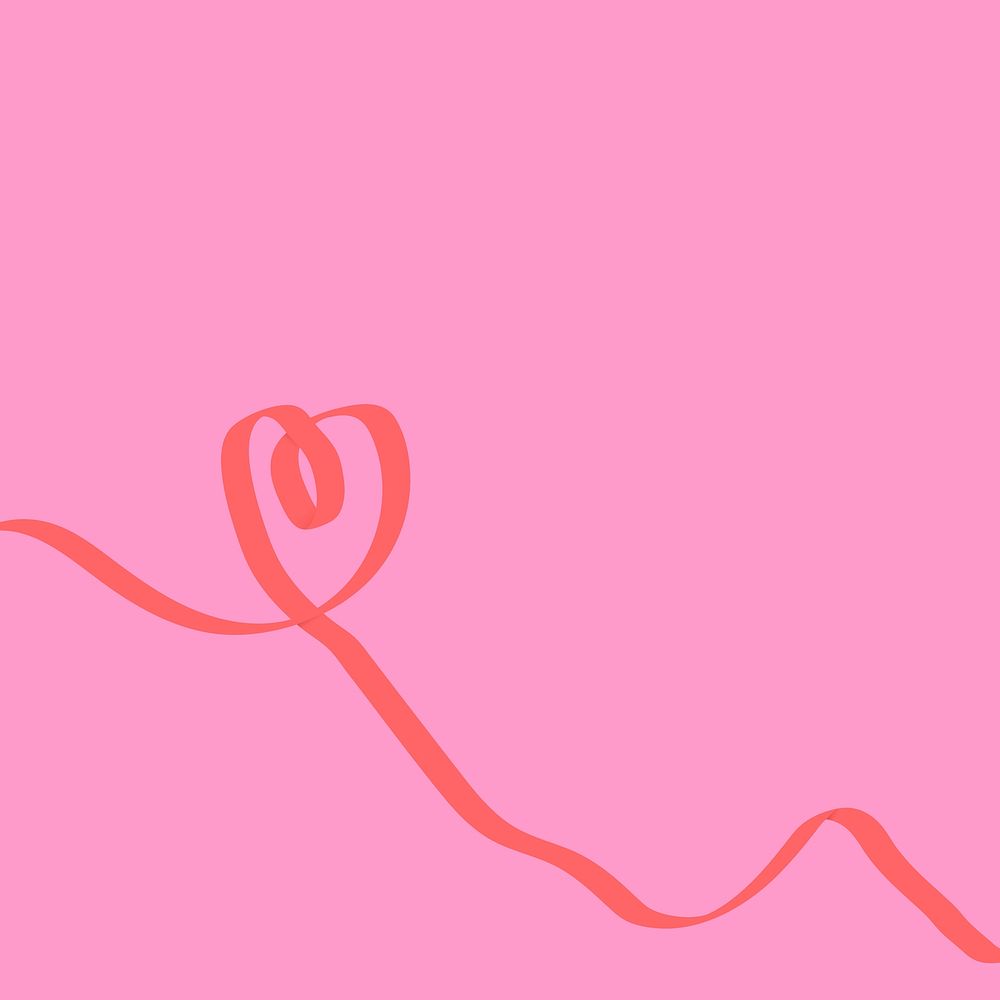 Ribbon background valentine&rsquo;s cute vector