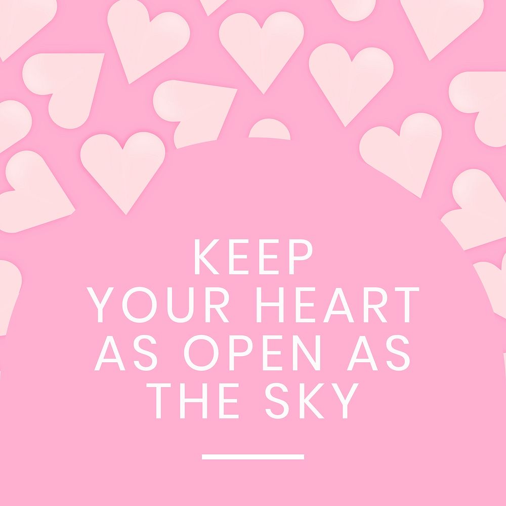 Love quotes instagram post template, Valentine cute design vector