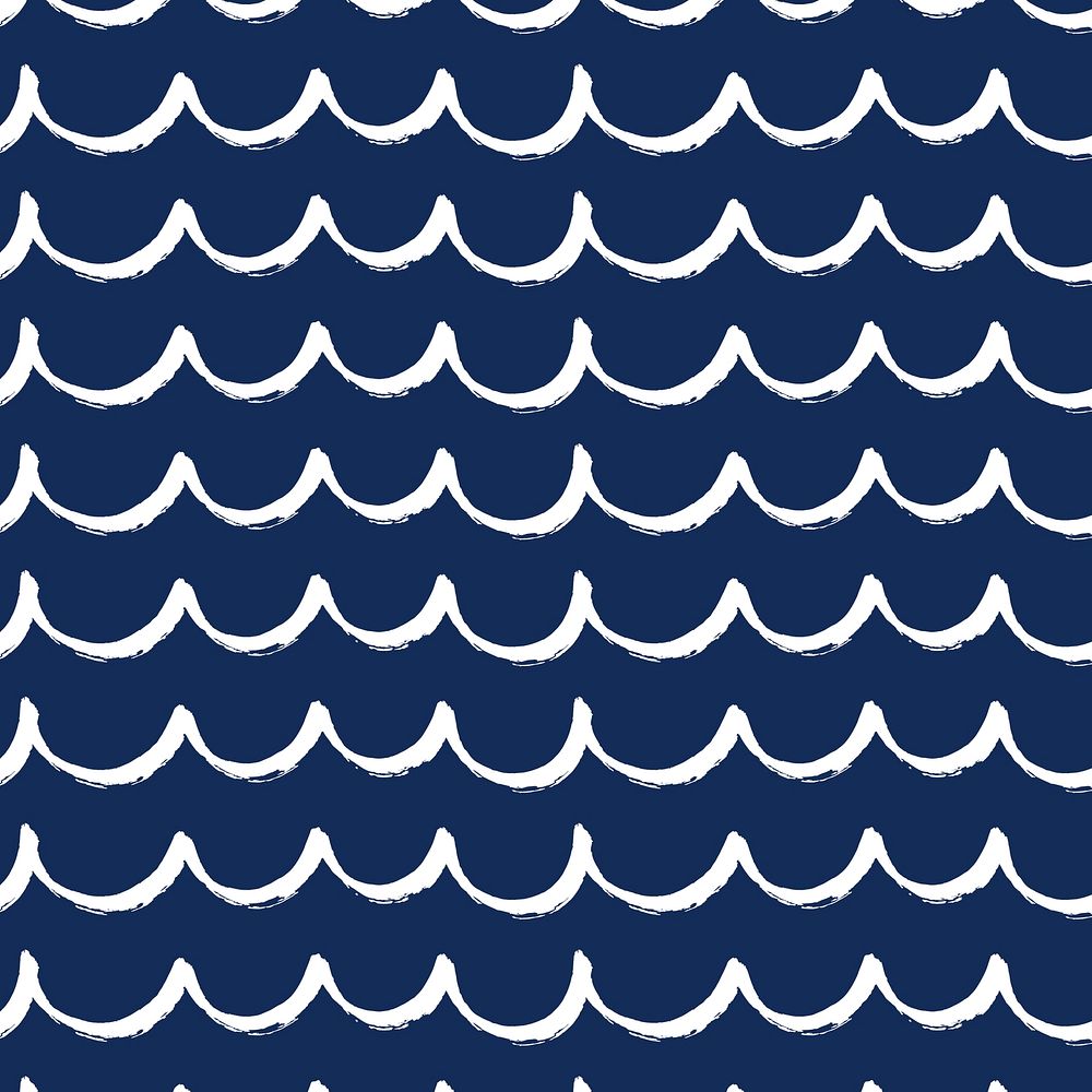 Sea wave pattern background drawing design psd