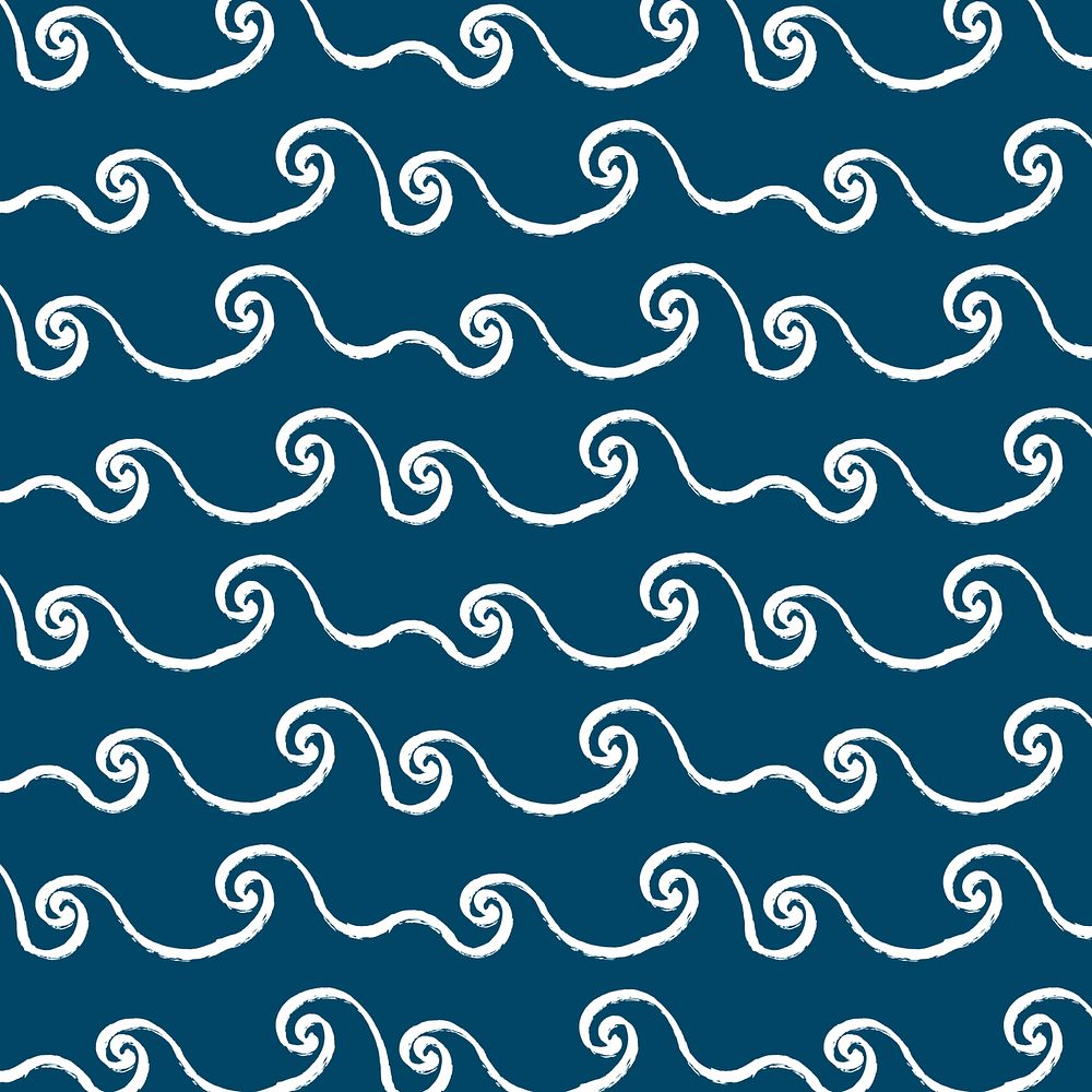 Sea wave pattern background brush design psd