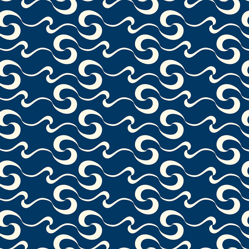 Abstract fluid pattern background, seamless sea wave psd