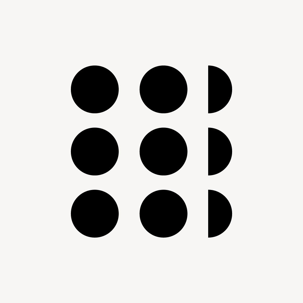 Black abstract business logo element, modern design vector