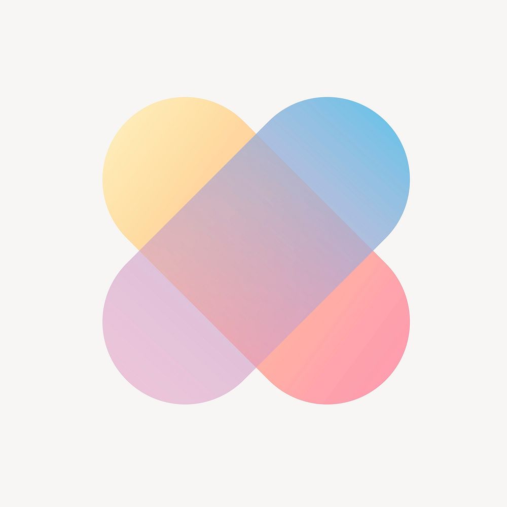 Abstract gradient badge, modern design for business
