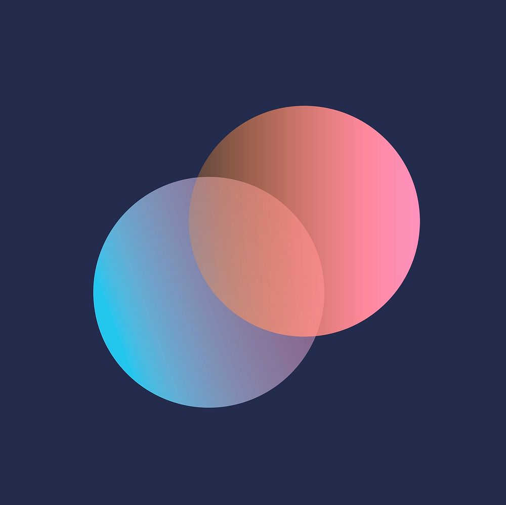 Business logo element, modern gradient design psd