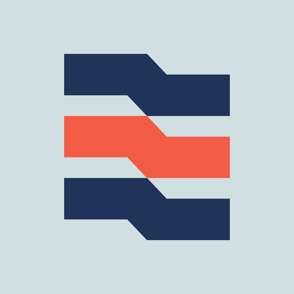 Geometric business logo element, modern design vector
