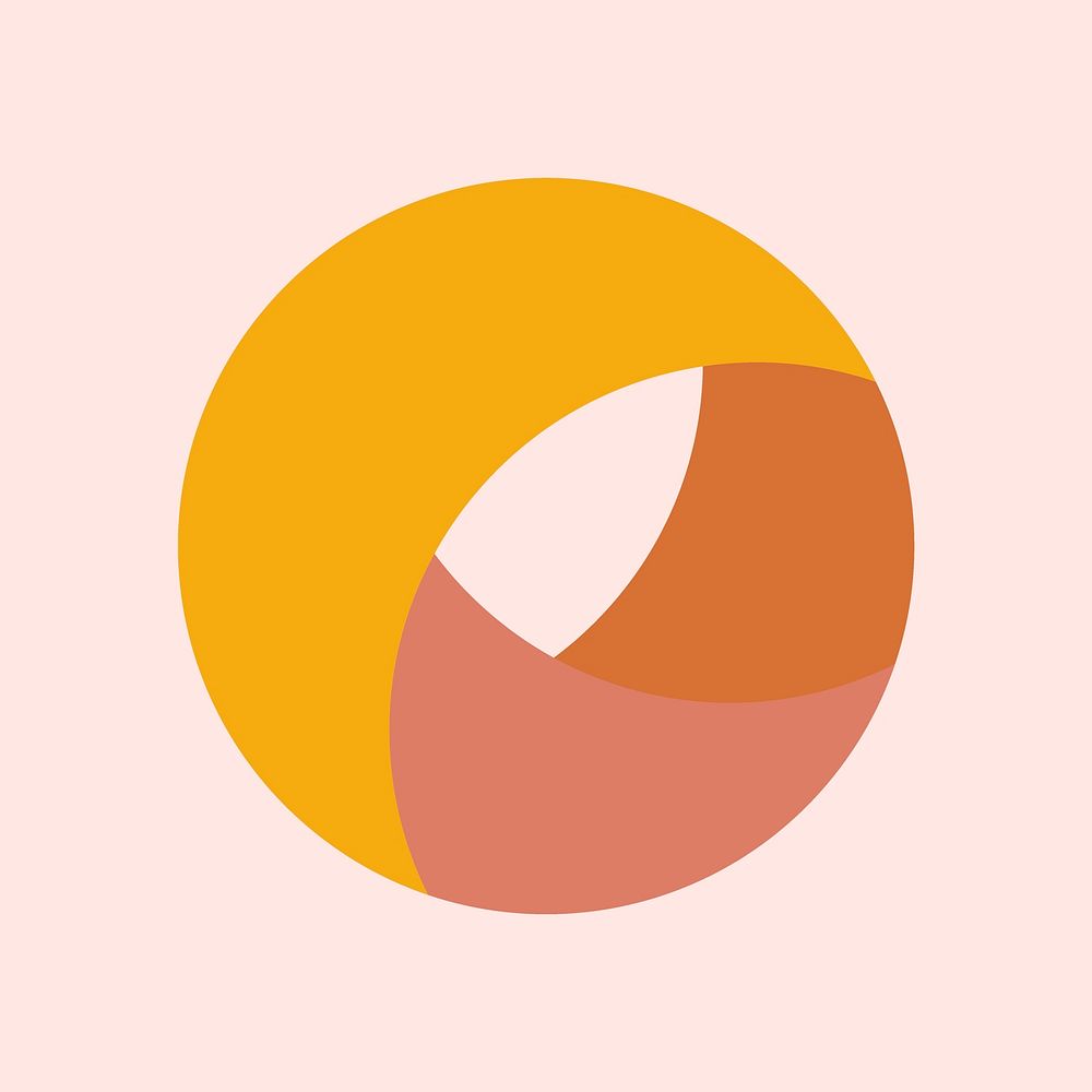 Circle logo element, modern design for business vector