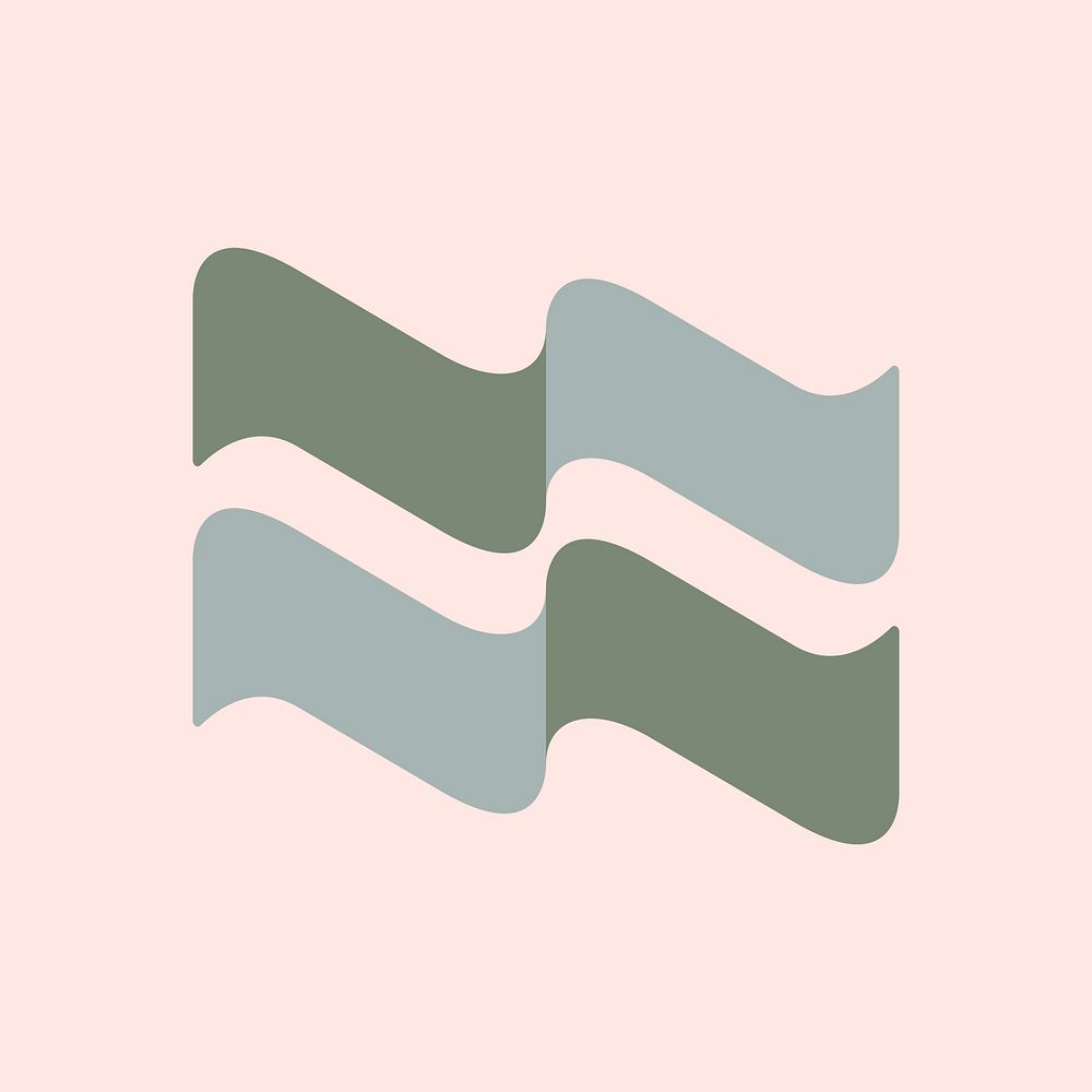 Abstract business logo element, modern design psd