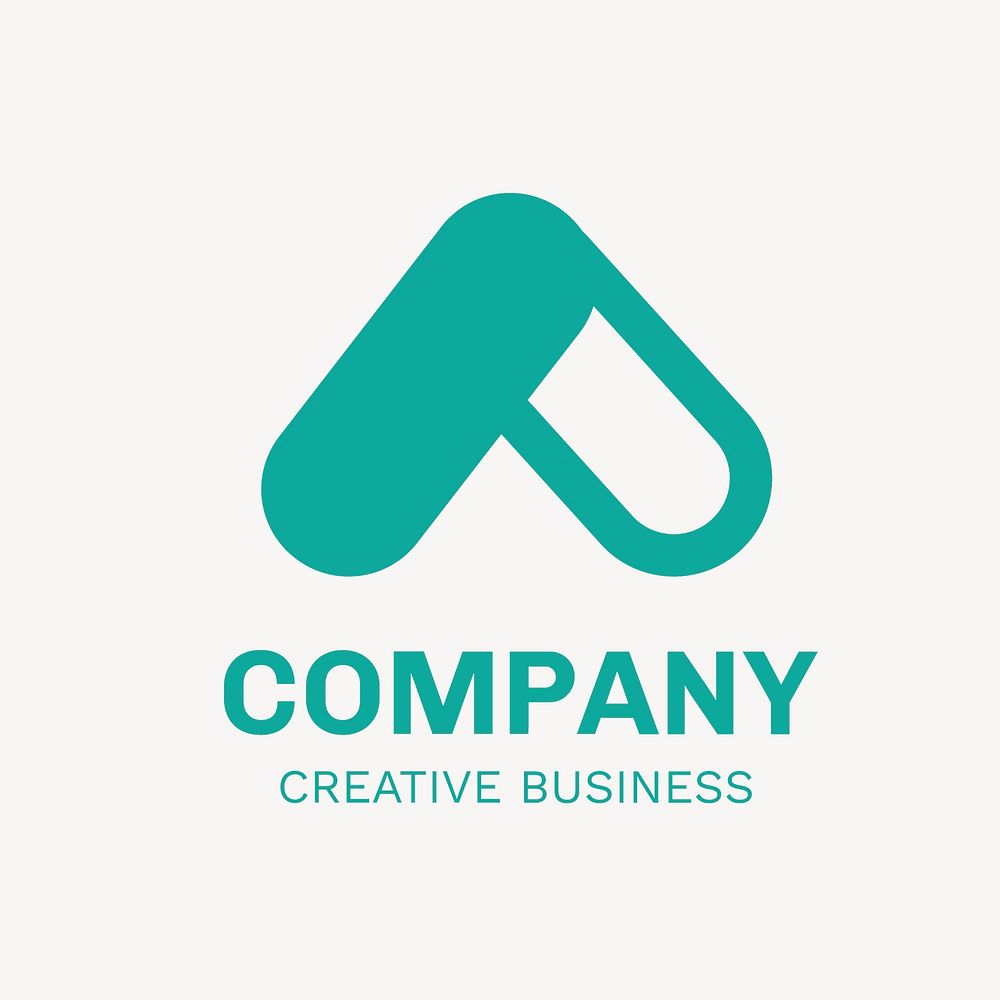 Modern business logo template, abstract design vector