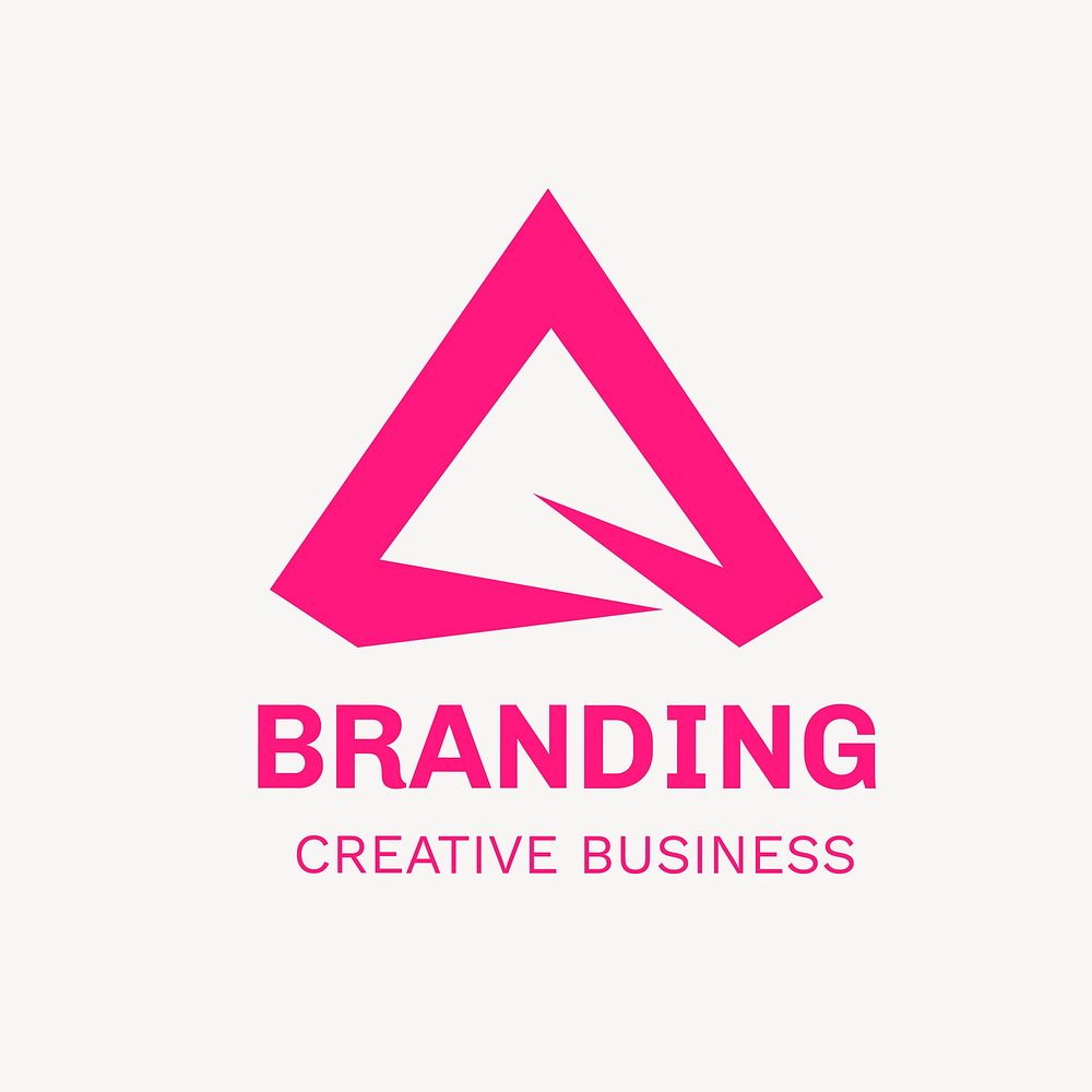 Modern business logo template, abstract design psd