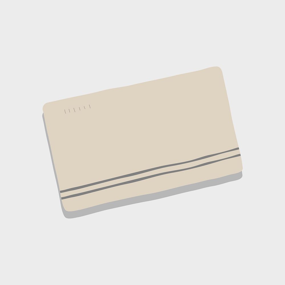 Credit card sticker, cashless payment, finance illustration psd